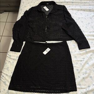 Express Women's Black Lace Blazer